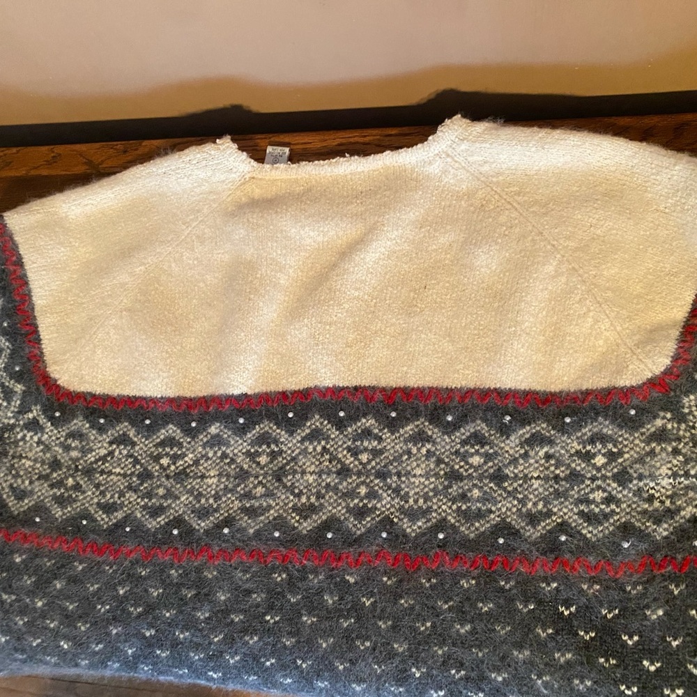 Nordic Style Sweater - Knit Winter - Angora & Wool
